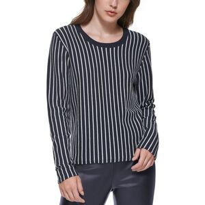 DKNY Striped Crewneck Sweater